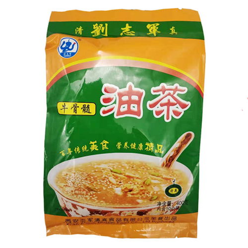 陕西特产 刘志军清真油茶400g 袋五仁咸牛骨髓两口味冲饮早餐食品